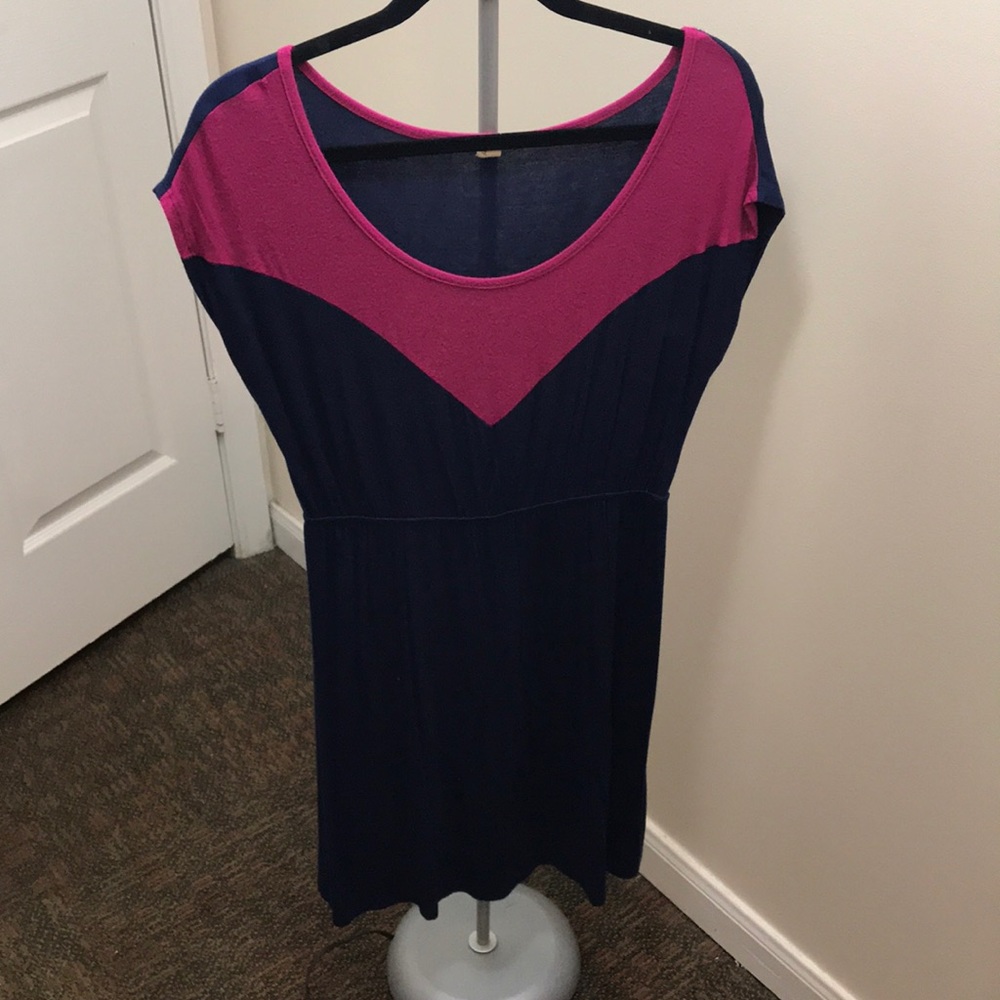 Blue and Pink Dress